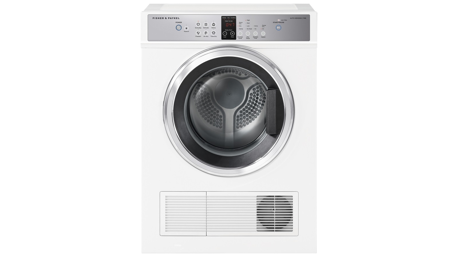 Fisher & Paykel 7kg Series 5 Vented Dryer Auto Sensing Full Reverse Tumbling - White | Joyce Mayne