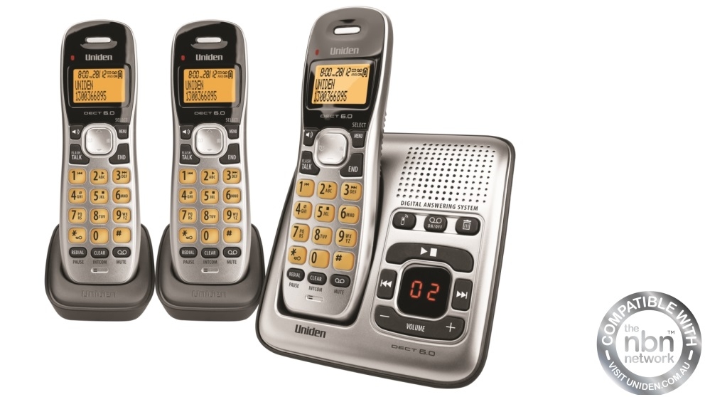 Uniden DECT 1735+2 Cordless Phone System