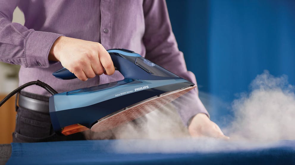 Philips Azur 8000 Series Steam Iron Light Blue Joyce Mayne
