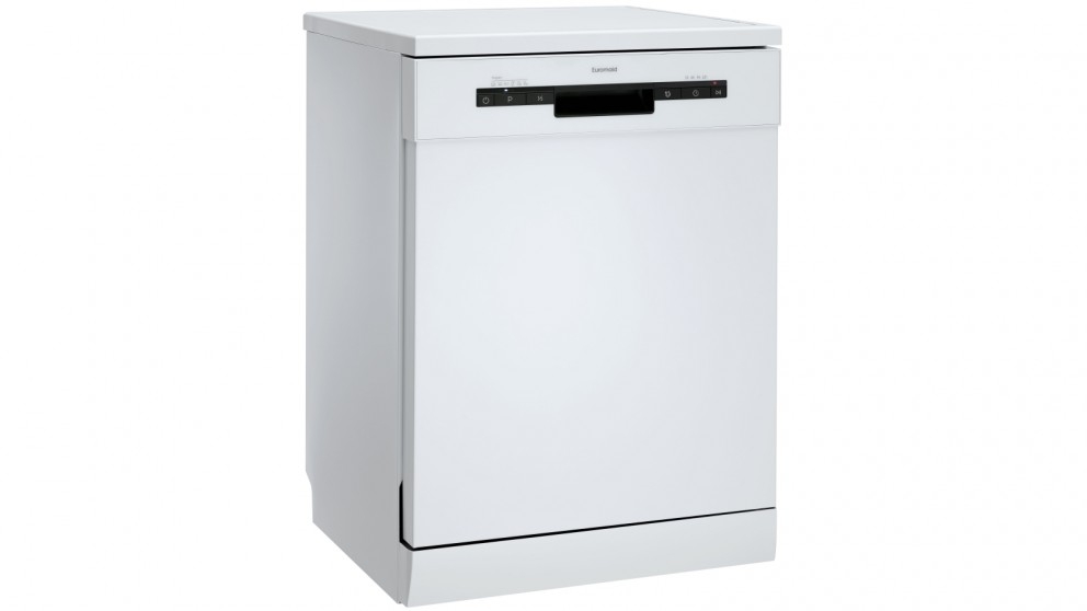 Euromaid Eclipse 60cm 14 Place Setting Freestanding Dishwasher White Joyce Mayne