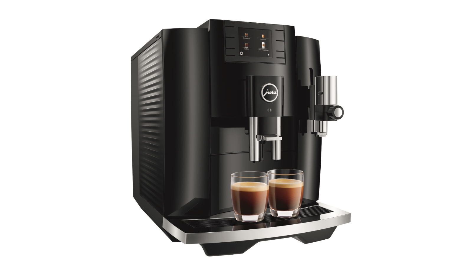 Jura E8 Automatic Coffee Machine Piano Black Joyce Mayne