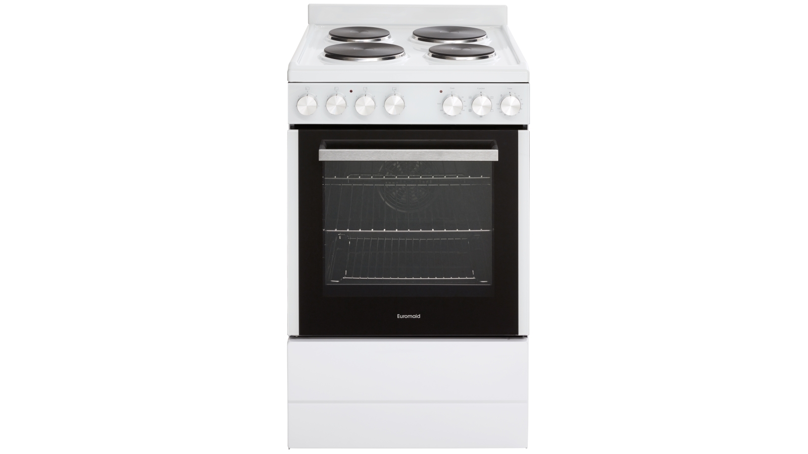 Euromaid 540mm 5Function Electric Freestanding Cooker White Joyce