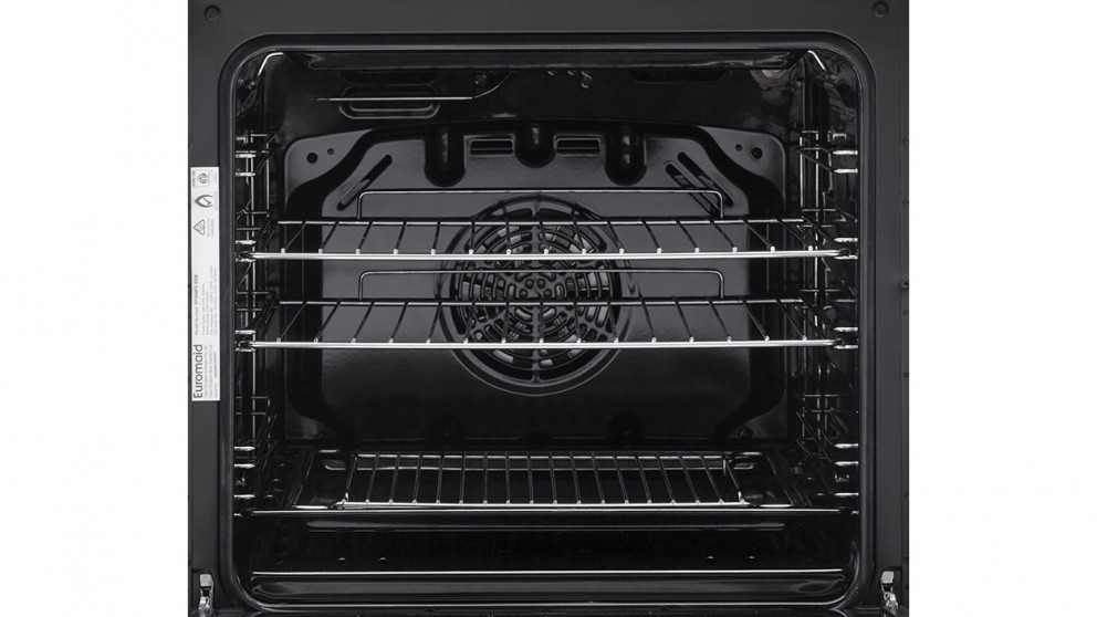 Euromaid 540mm Gas Freestanding Cooker Black Joyce Mayne