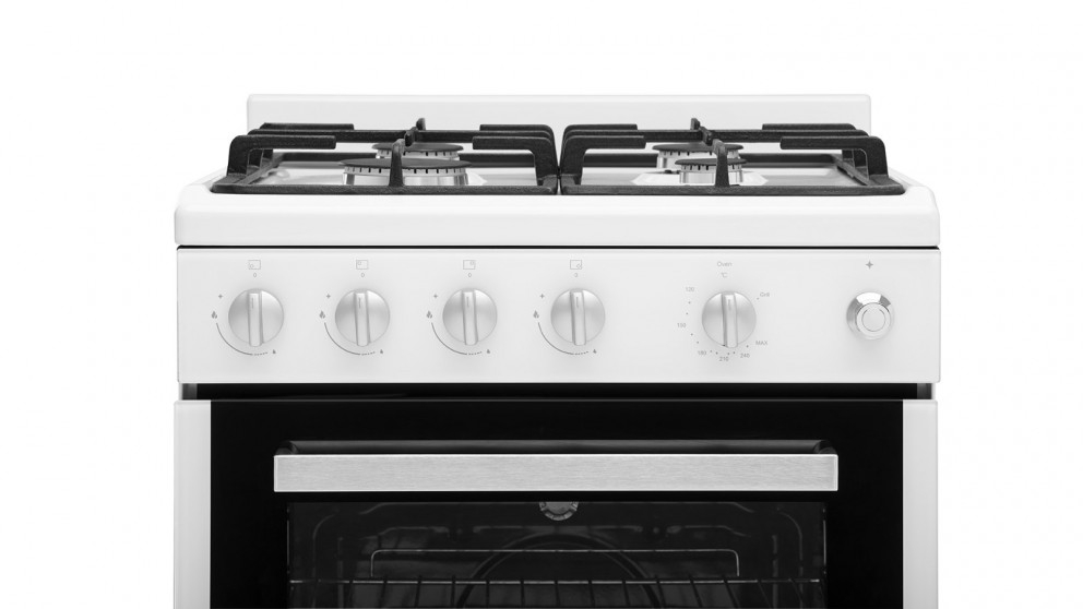 Euromaid 540mm Front Control Gas Freestanding Cooker White Joyce Mayne