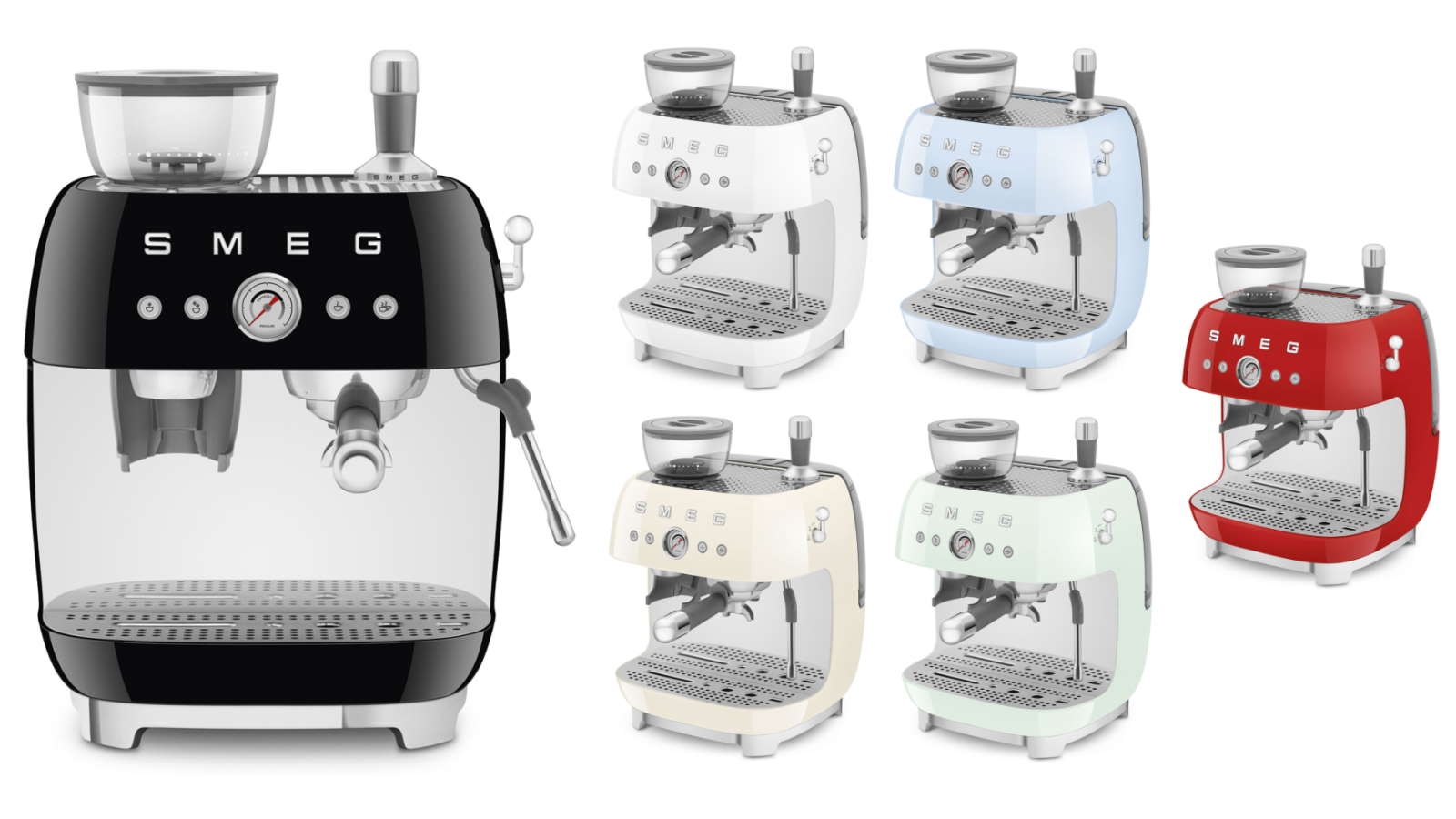 Smeg Beans on Board Espresso Coffee Machine with Grinder Joyce Mayne