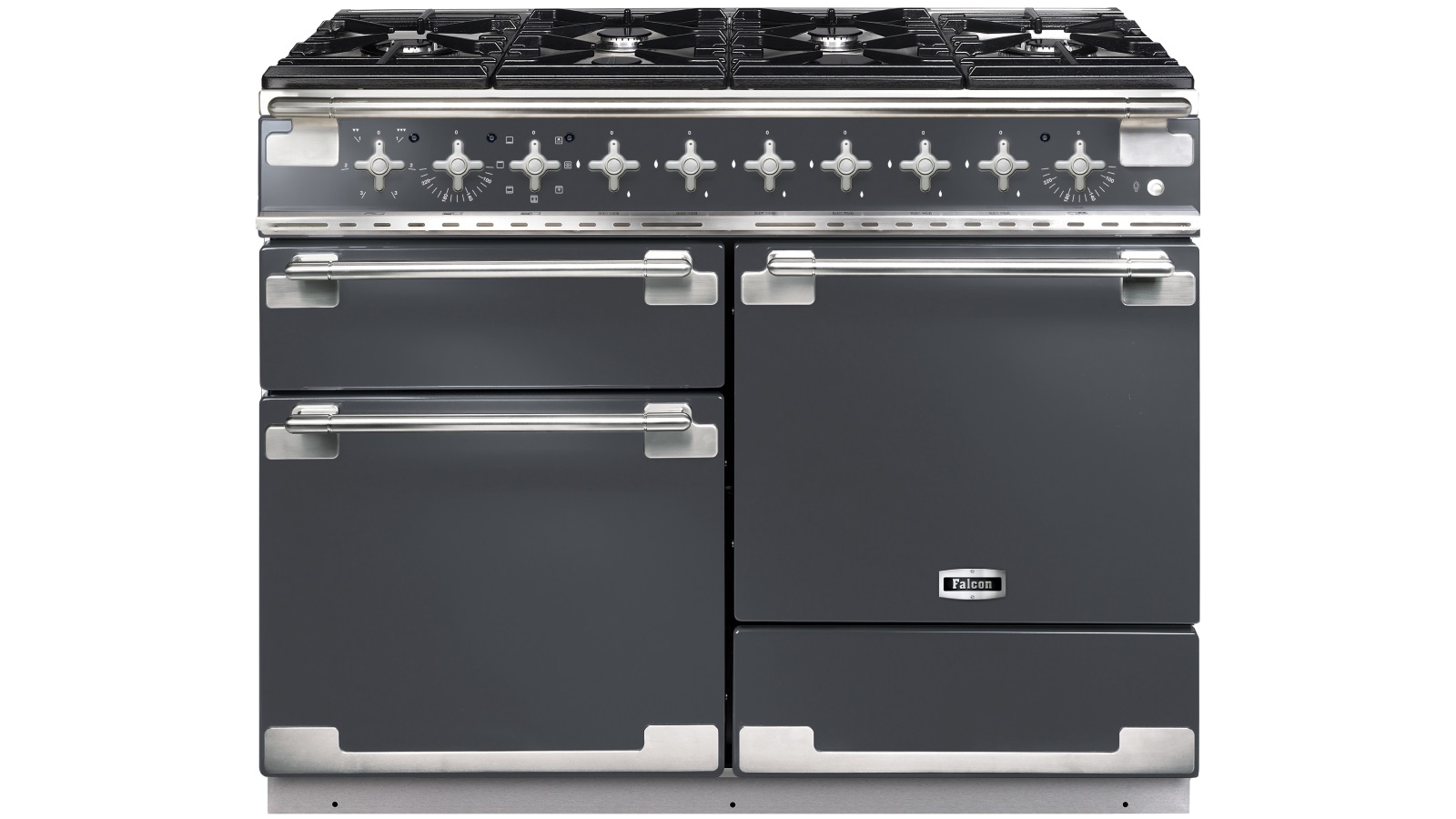 Falcon Elise 1100mm Dual Fuel Freestanding Cooker Slate/Nickel