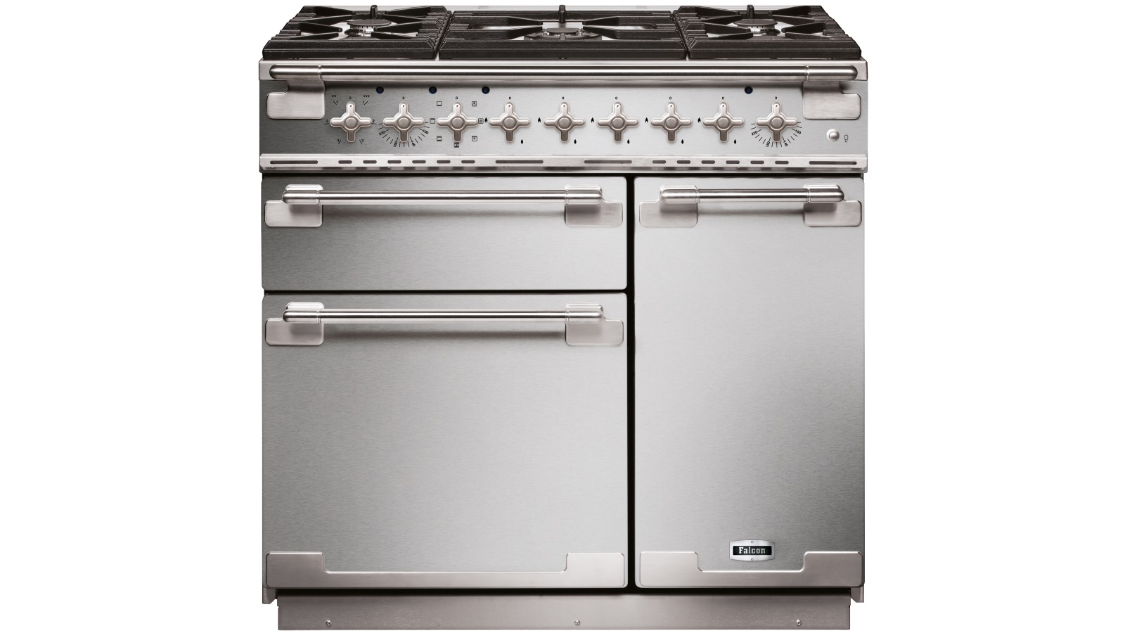 Falcon Elise 900mm Dual Fuel Freestanding Cooker Stainless Steel/Nickel Joyce Mayne