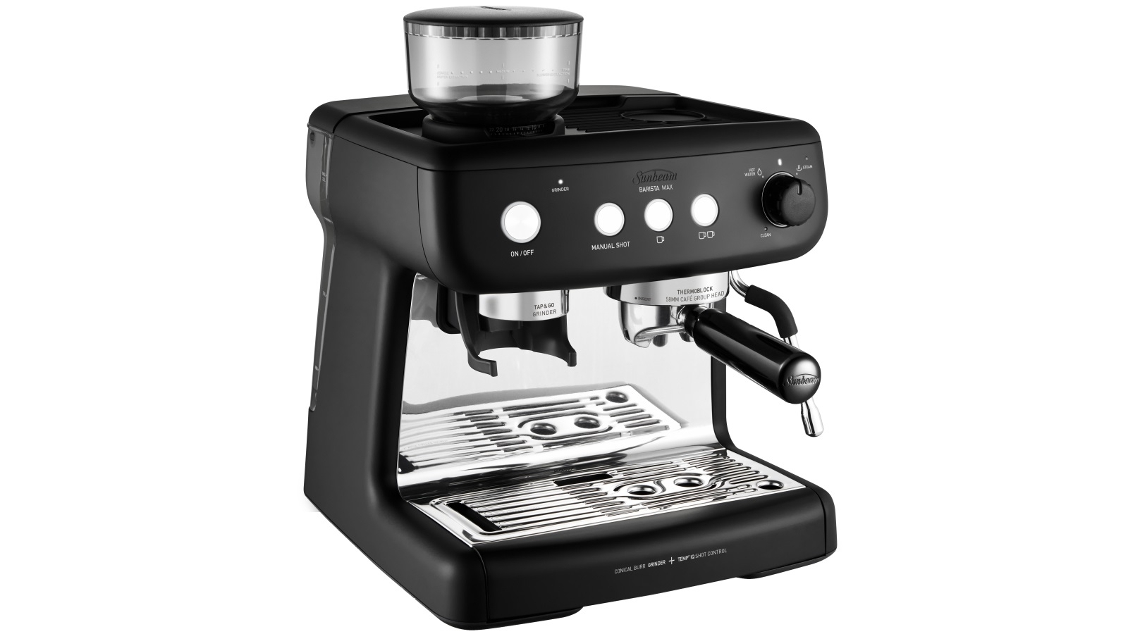 Sunbeam Barista Max Espresso Machine Black Classic Joyce Mayne