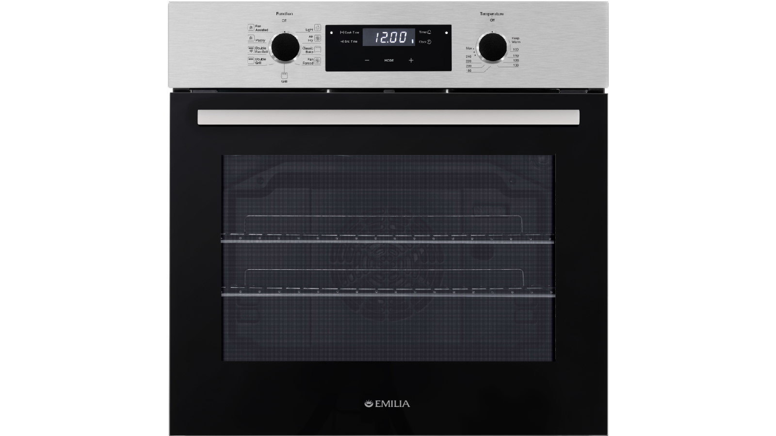 Emilia 600mm 9-Function Stainless Steel Electric oven