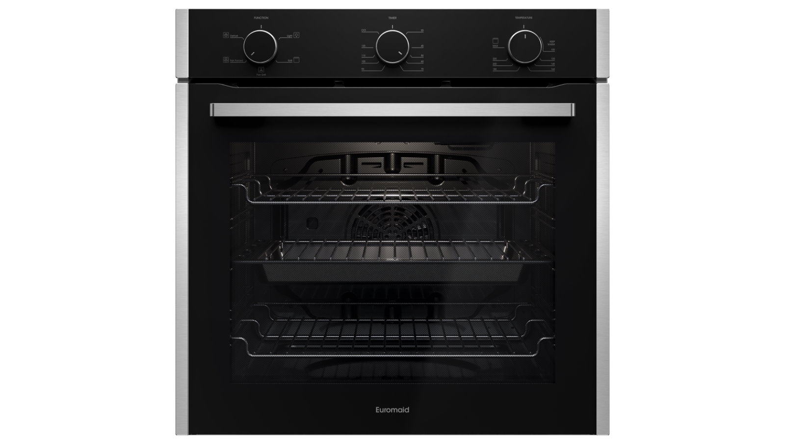 Euromaid 600mm 5Function Builtin Oven Stainless Steel Joyce Mayne