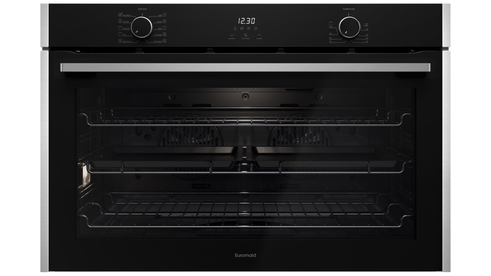 Euromaid 900mm 10-Function Built-in Oven - Stainless Steel