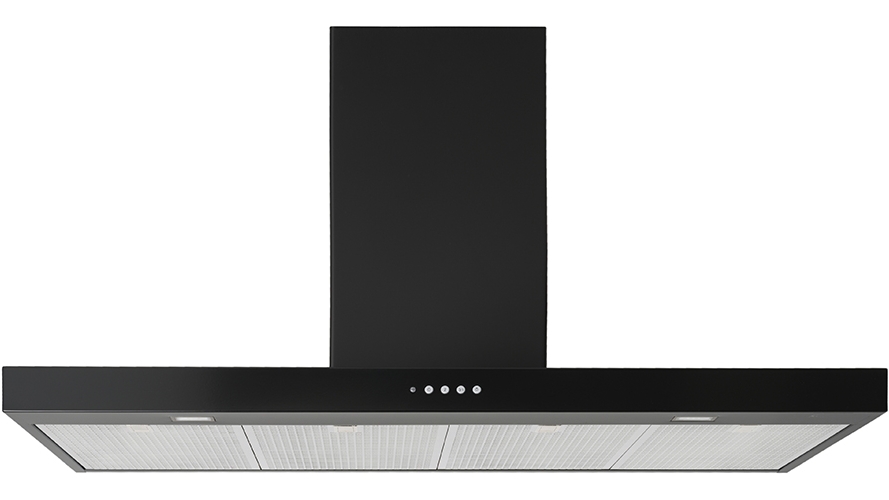 Falcon 110cm Infusion Canopy Rangehood Black Joyce Mayne