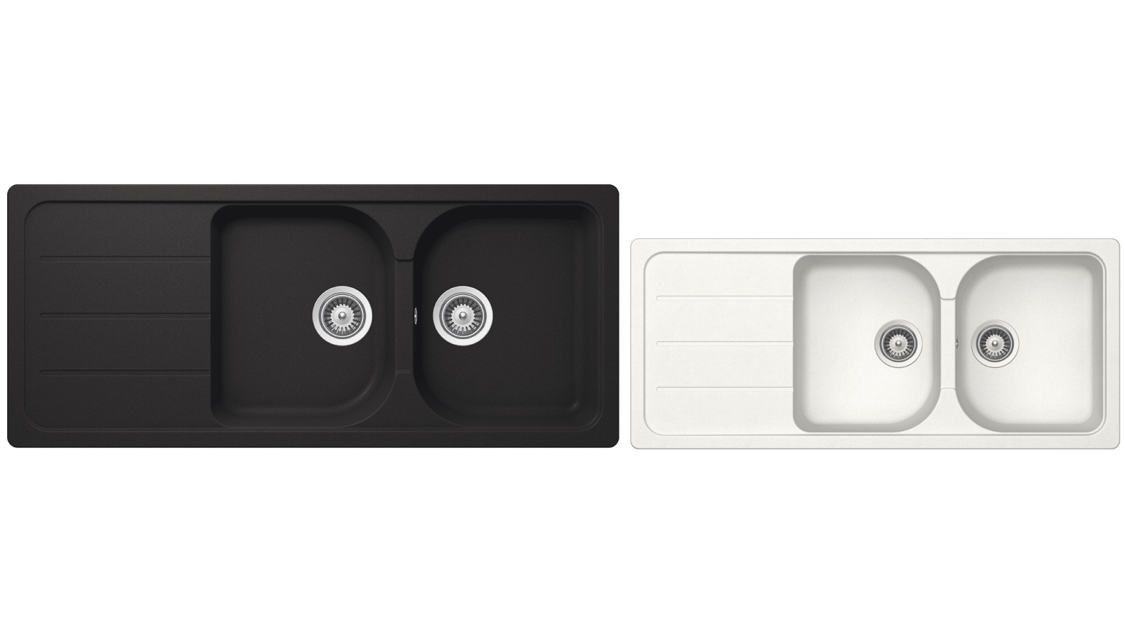 Schock FD200 Formhaus Double Bowl Inset Sink with Drainer Joyce Mayne