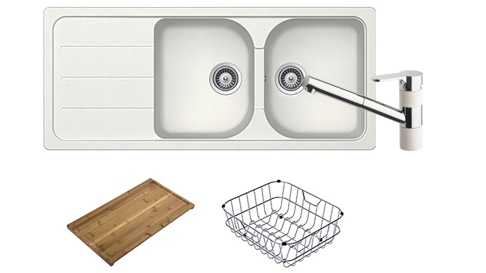 Shock Formhaus FD200W Sink Package with Armando Vicario Pull Out