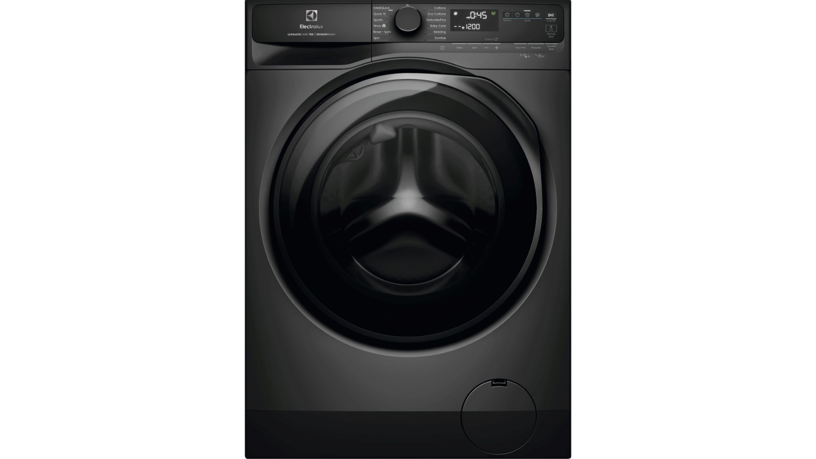 Electrolux 12kg UltimateCare 700 Front Load Washing Machine - Dark Onyx