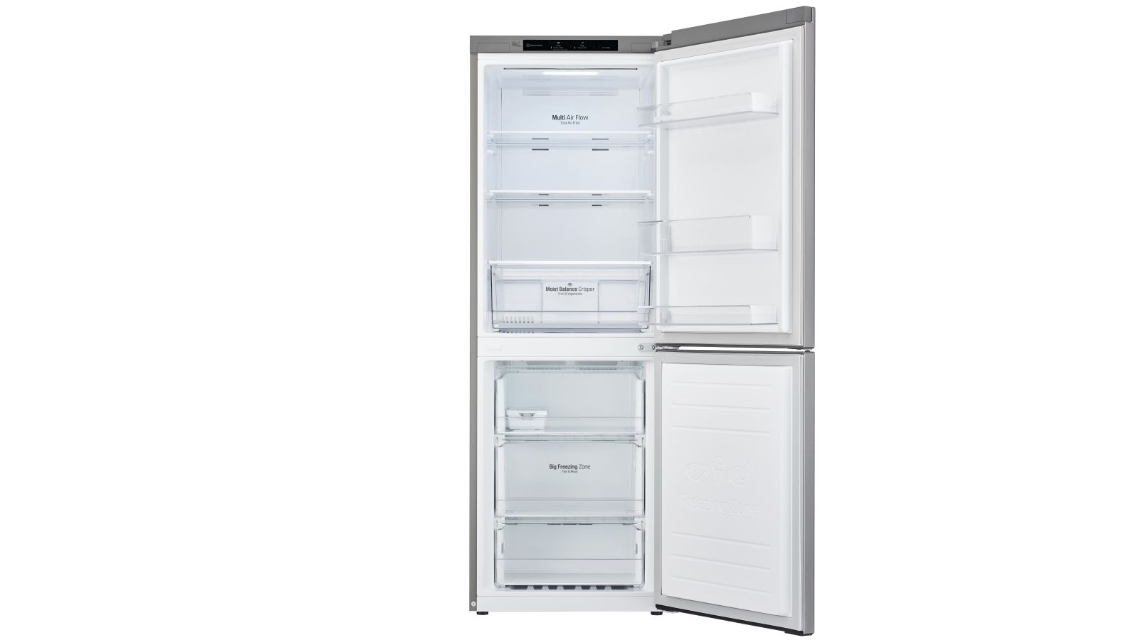 LG 306L Bottom Mount Fridge with Door Cooling Stainless Joyce Mayne