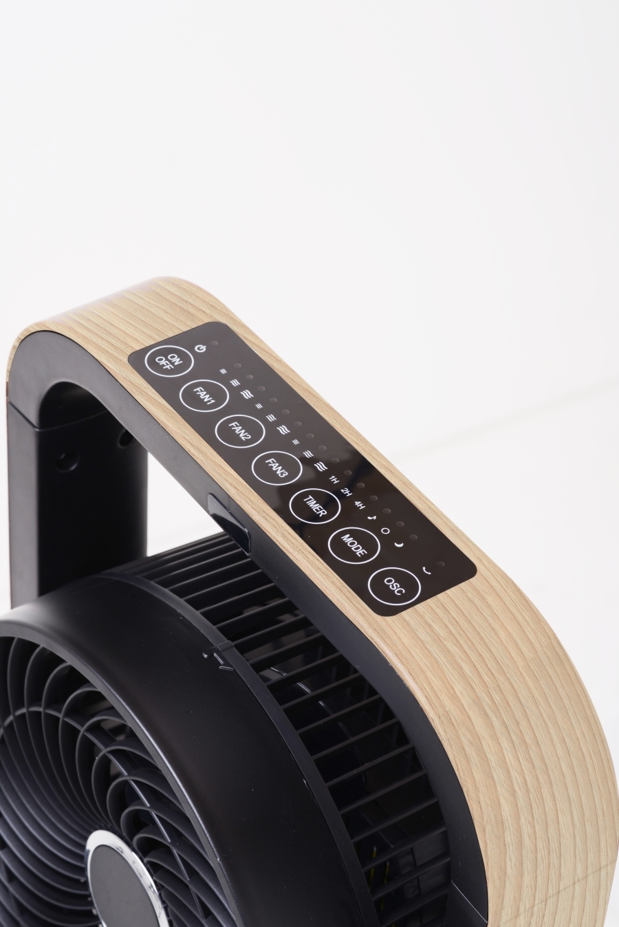 Goldair Direct Current Tower Fan Wood Finish Joyce Mayne