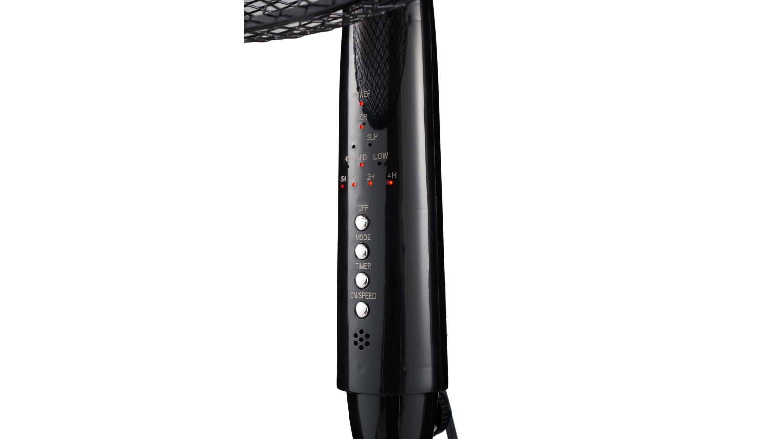 Goldair 40cm Pedestal Fan with Remote Black Joyce Mayne