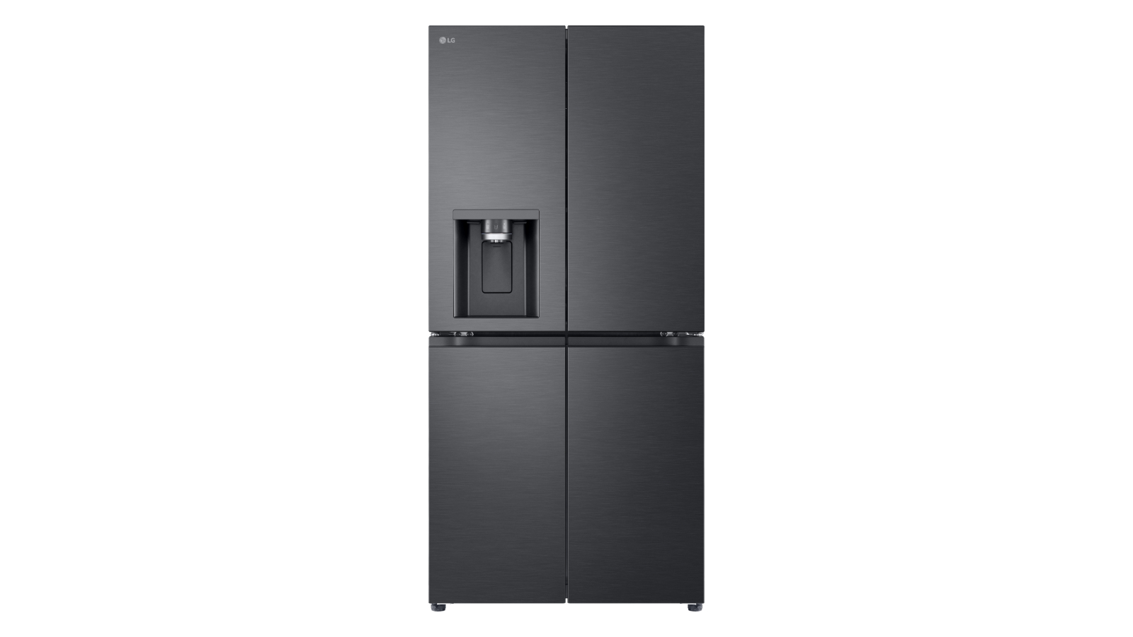 LG 506L Slim French Door Fridge with Non-Plumbed Ice & Water Dispenser - Matte Black