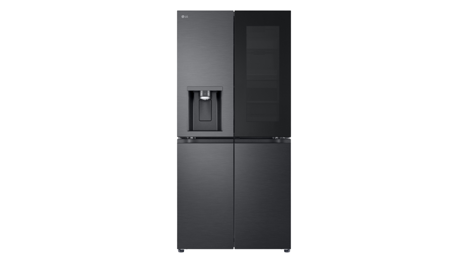 LG 508L InstaView Door-In-Door Slim French Door Fridge with Ice & Water Dispenser - Matte Black