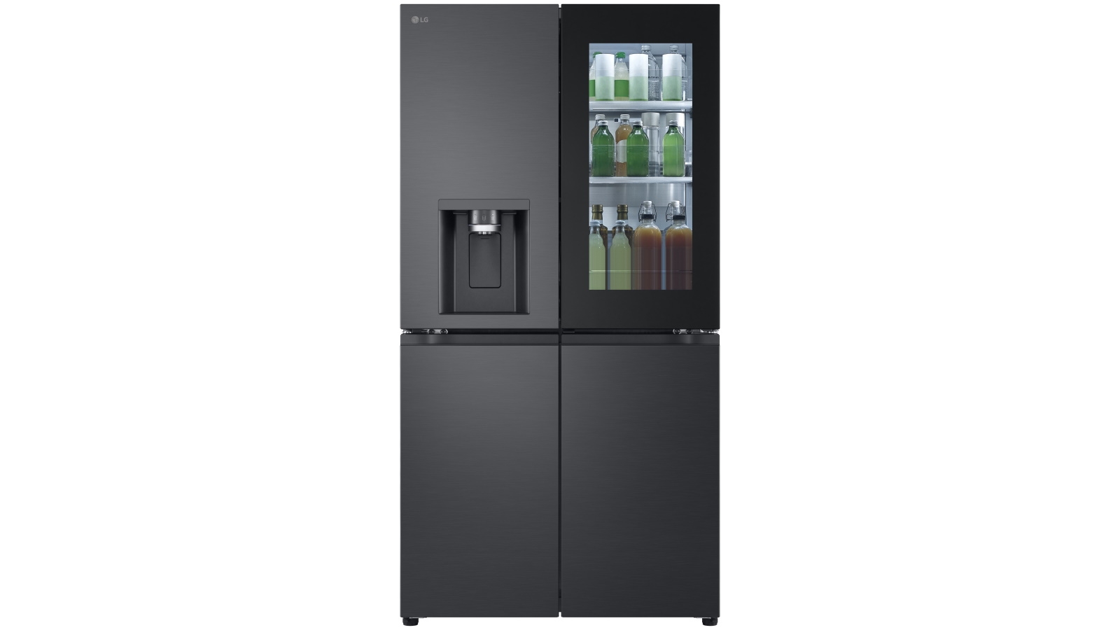 LG 642L InstaView Door-In-Door French Door Fridge with Ice & Water Dispenser - Matte Black