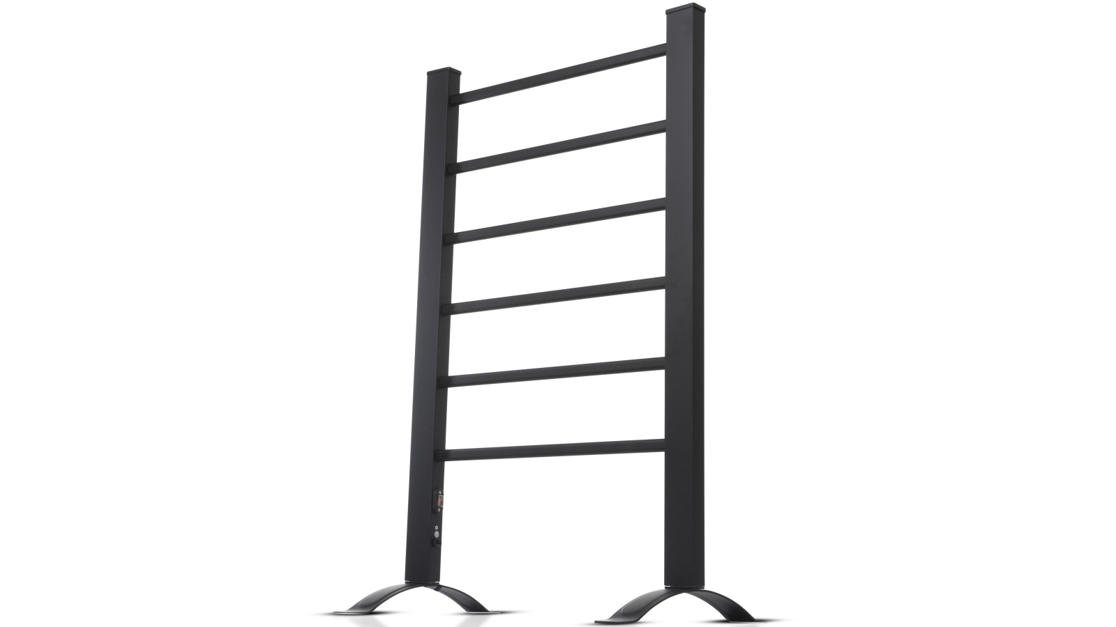 Goldair Freestanding Heated Towel Rail Matte Black Joyce Mayne