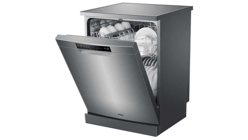 Haier 60cm Freestanding Dishwasher Silver Joyce Mayne