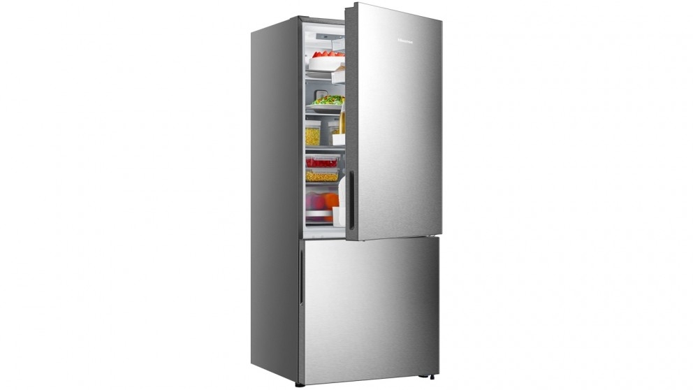 Hisense 417L PureFlat Bottom Mount Fridge Silver Joyce Mayne