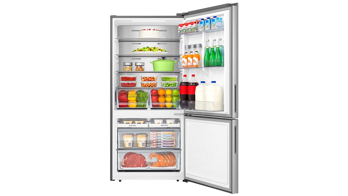 Hisense 503L Bottom Mount Fridge Silver Joyce Mayne