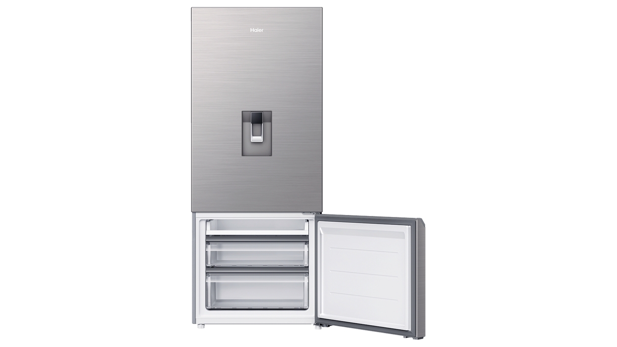 Haier 433L Bottom Mount Fridge with Water Dispenser Satina Joyce Mayne