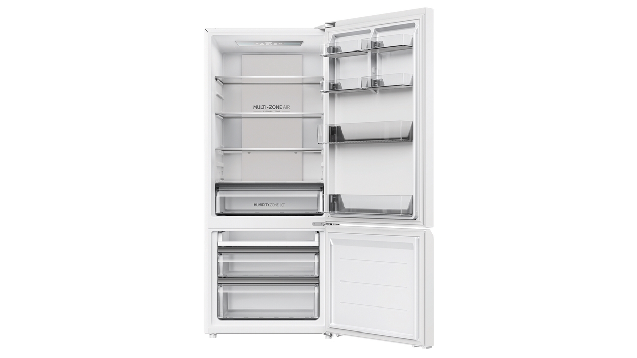 Haier 433L Bottom Mount Fridge White Joyce Mayne