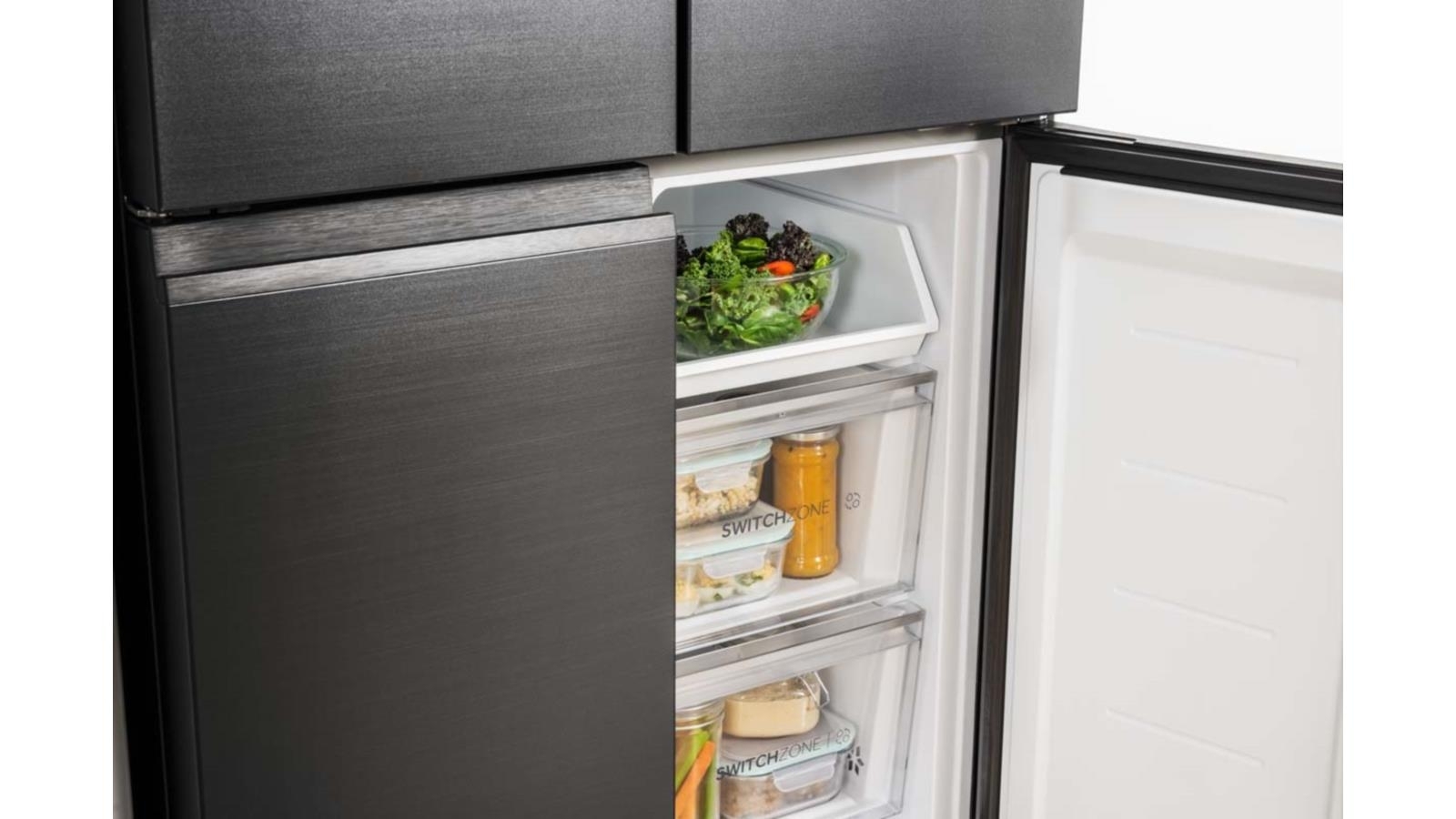 Haier 615L Quad Door Fridge with Ice & Water Dispenser Black Joyce