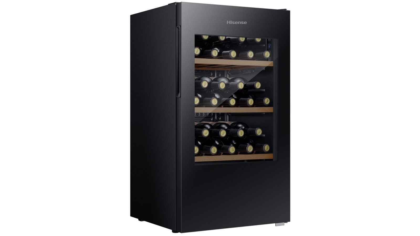 Hisense 30-Bottle Wine Cabinet with Reversible Door - Black