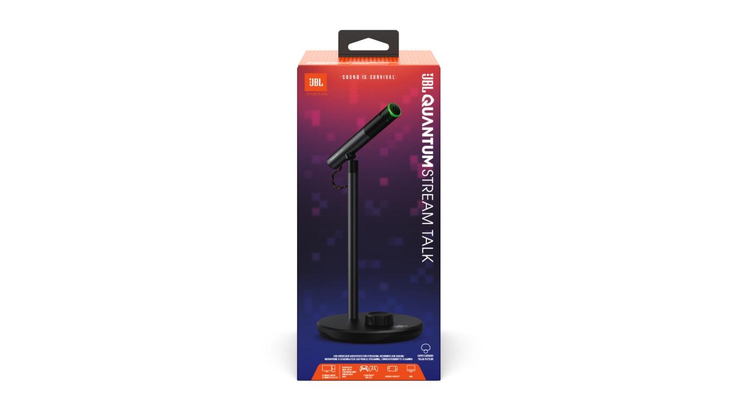 JBL Quantum Stream Talk Microphone - Black | Joyce Mayne