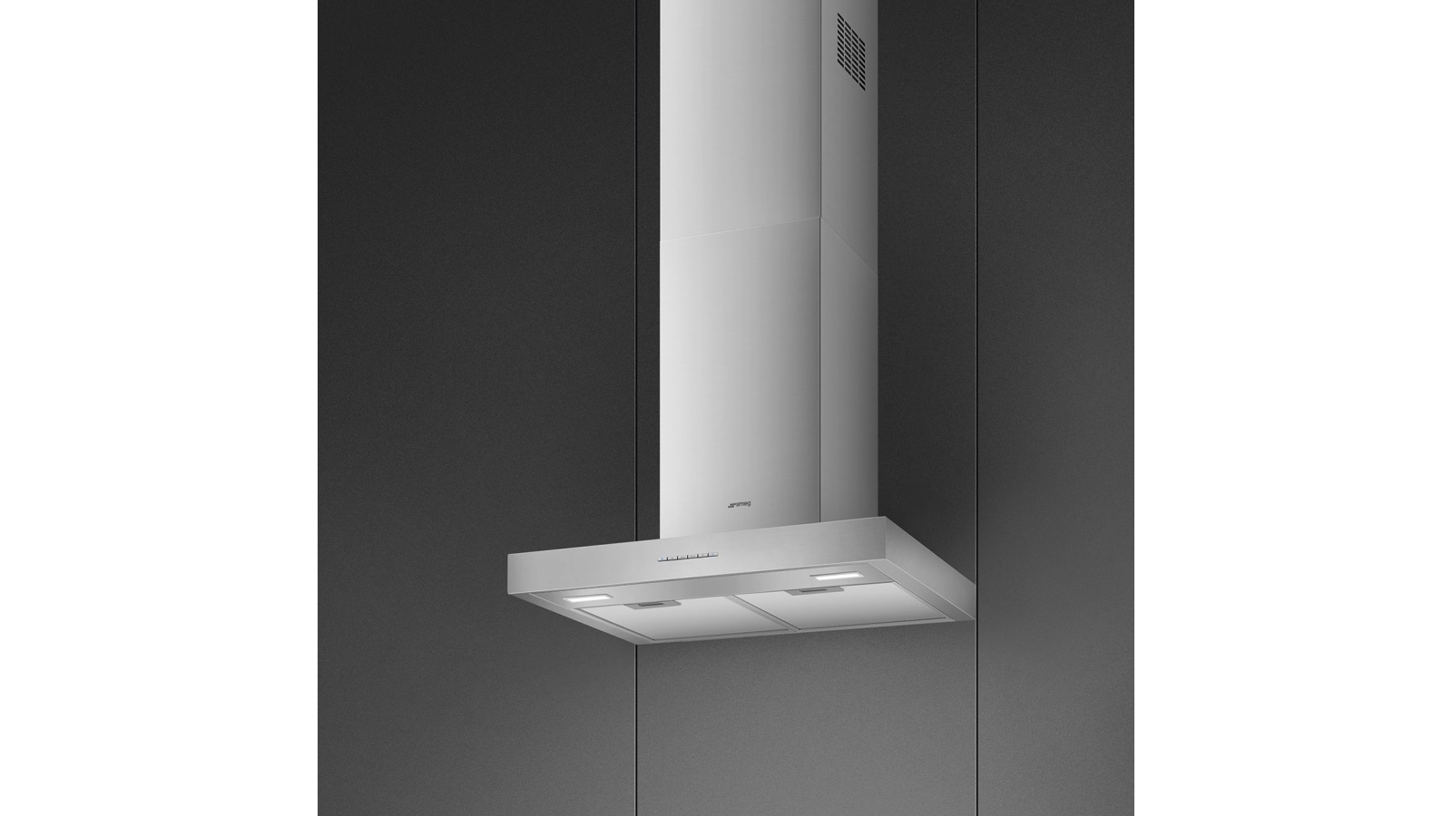 Smeg 60cm Wall Mounted Canopy Rangehood Stainless Steel Joyce Mayne