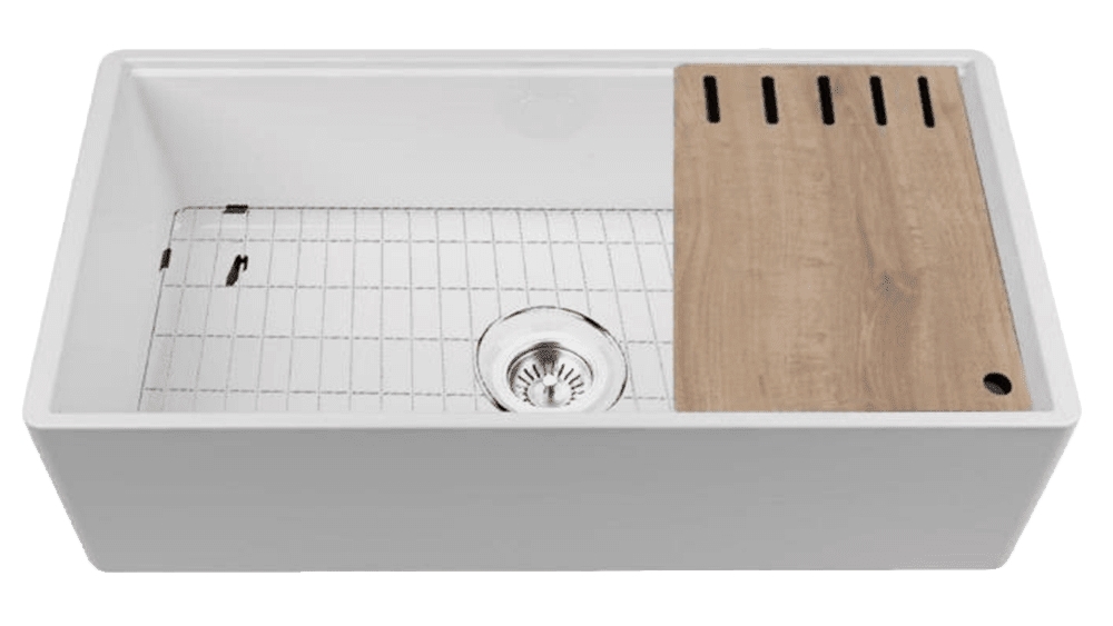 Chambord LEGRANDE Large Bowl Reversible Fireclay Sink Joyce Mayne