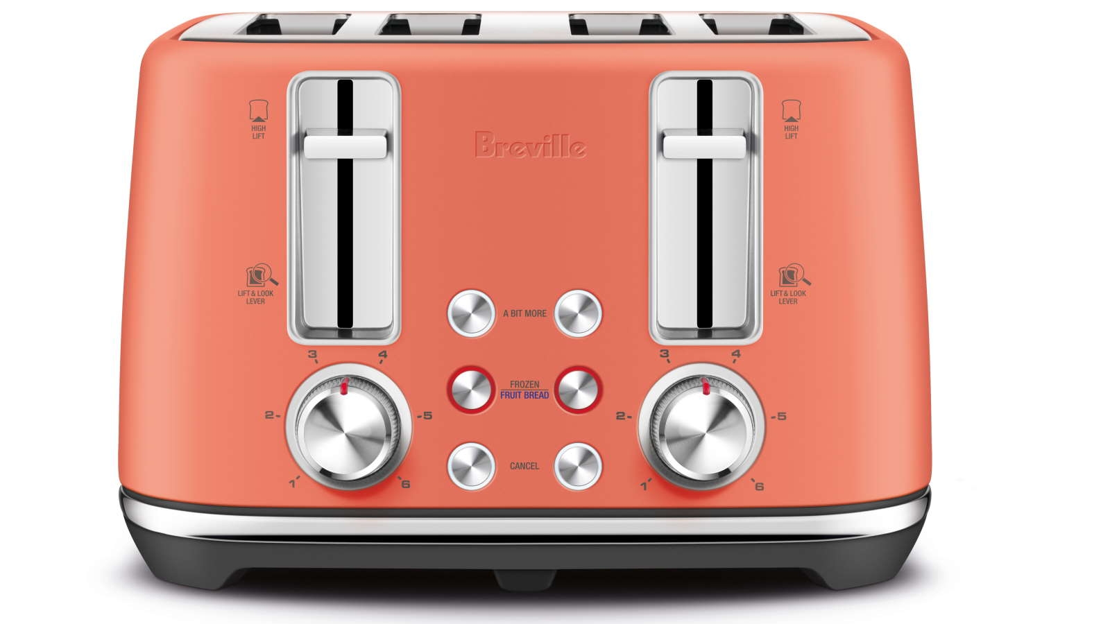 Breville the ToastSet 4 Slice Toaster Coral Joyce Mayne