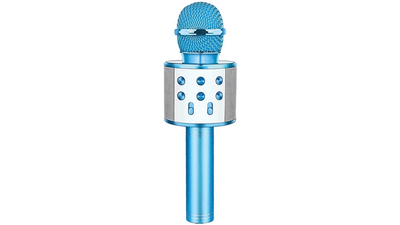 Laser Karaoke LED Microphone Blue Joyce Mayne