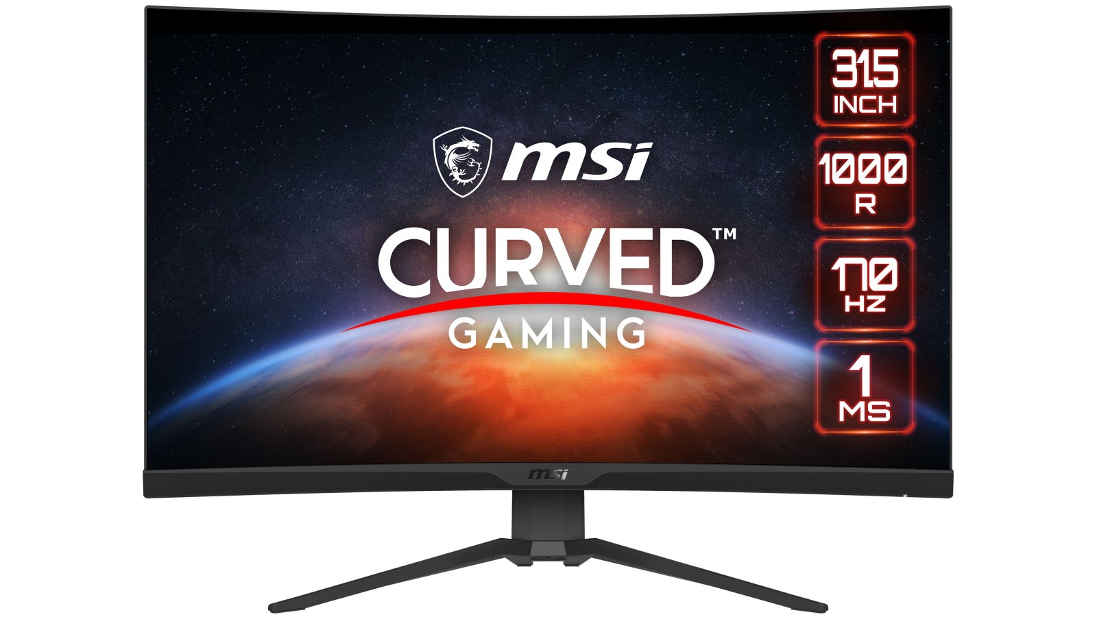 MSI 31.5inch G322CQP WQHD Curved Gaming Monitor Joyce Mayne