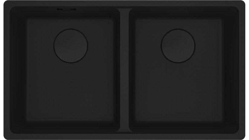 Franke Maris Double Bowl Flushmount Sink Matte Black Joyce Mayne