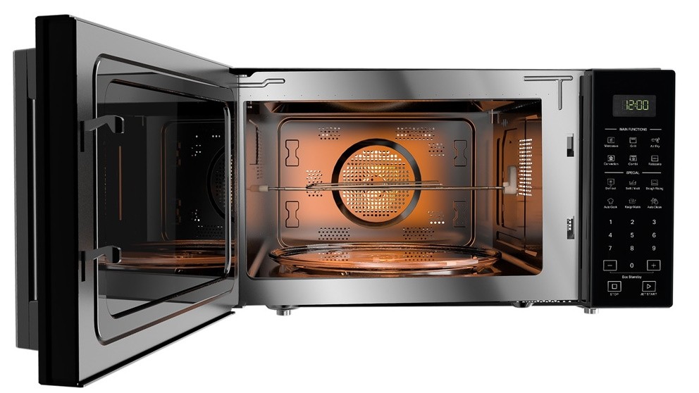 Whirlpool 29L Convection Microwave Oven with Air Fry Black Joyce Mayne