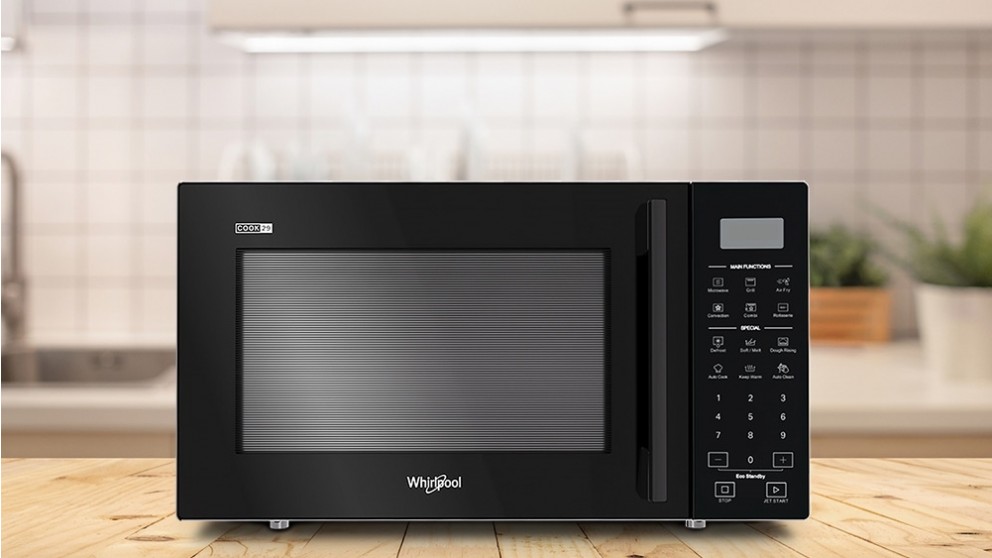 Whirlpool 29L Convection Microwave Oven with Air Fry Black Joyce Mayne