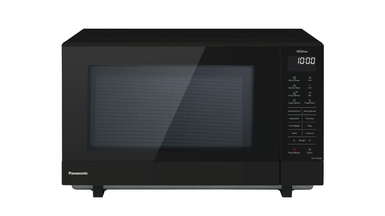 Panasonic 27L Inverter Flatbed Microwave Black Joyce Mayne