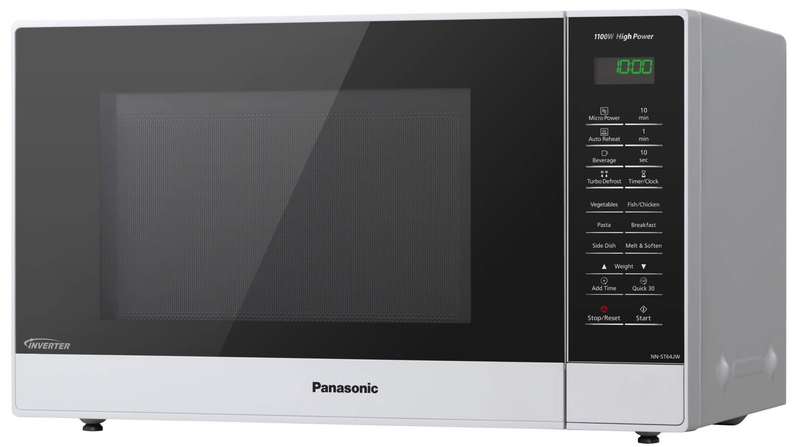 Panasonic 32L White Fascia Inverter Microwave Oven Joyce Mayne