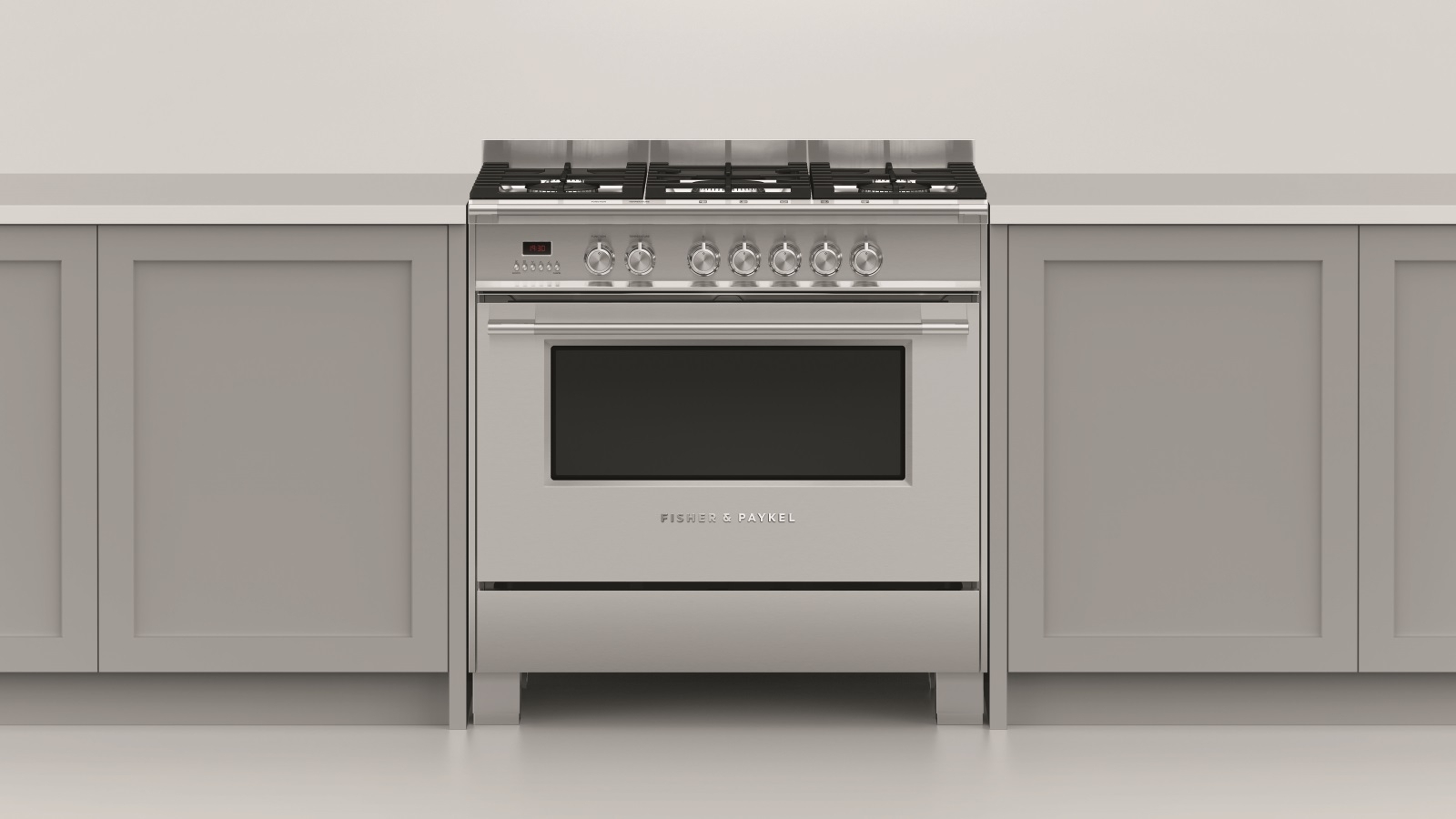 Fisher & Paykel 900mm Freestanding Dual Fuel Cooker Joyce Mayne