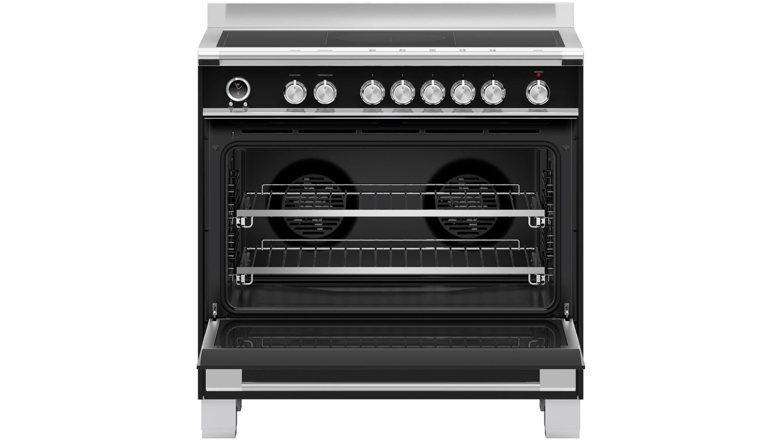 Fisher & Paykel 900mm Pyrolytic Freestanding Induction Cooker Black