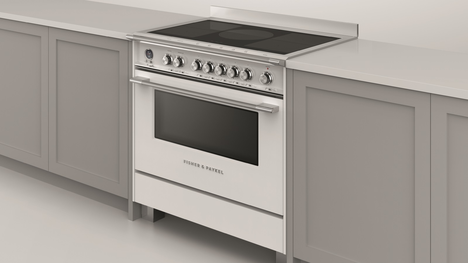 Fisher & Paykel 900mm Pyrolytic Freestanding Induction Cooker White