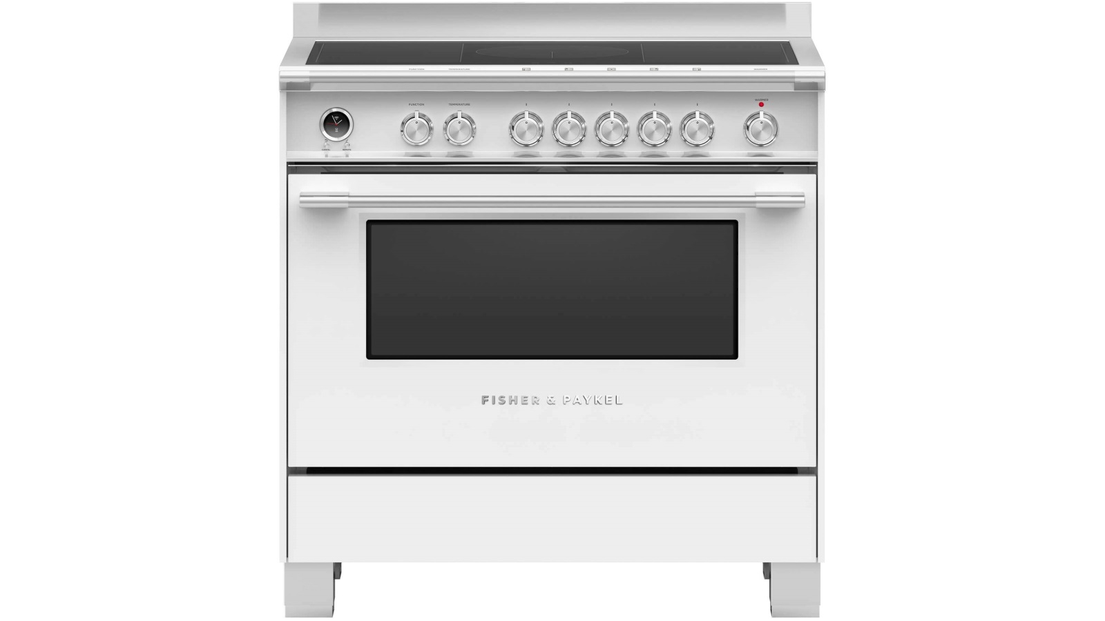 Fisher & Paykel 900mm Pyrolytic Freestanding Induction Cooker White Joyce Mayne