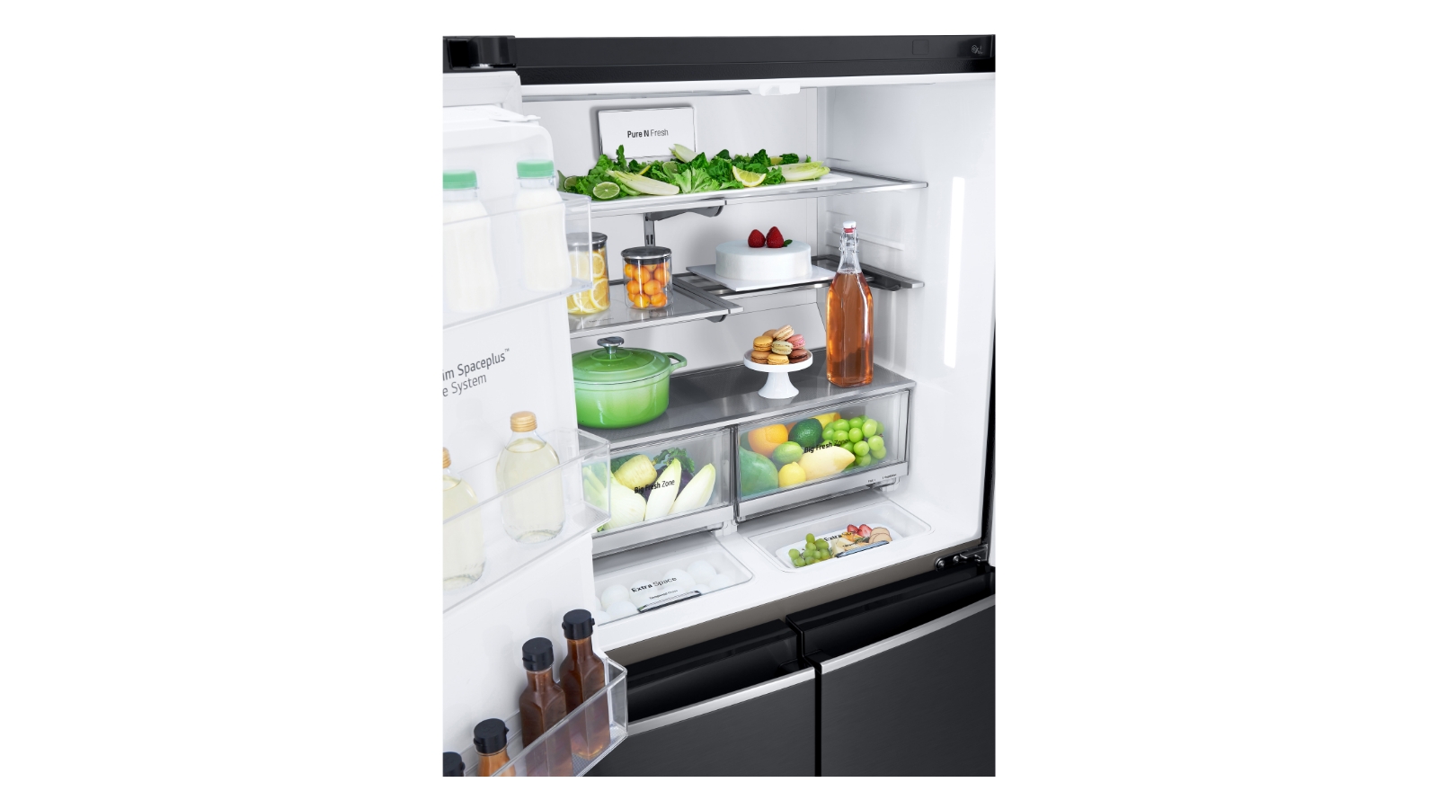 LG 637L French Door Fridge with Slim InDoor Icemaker Matte Black Joyce Mayne