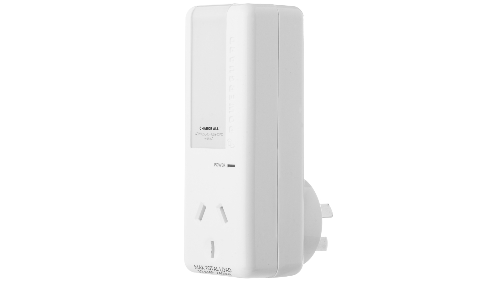 PowerGuard Charge All 40W + AC Surge Protector White Joyce Mayne